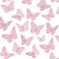 Pikkukuva 1 / 6: 72 kpl vaaleanpunainen 3D-perhosseinäkoriste 3 kokoa Perhoskoristeet Perhosjuhlan kakkukoristeet 3D-perhostarrat Tarrat tytöille lapsille vauva 72 Pcs, Bling Pink
