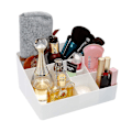 Miniatyrbillede 2 af 5: Hjemmearrangør Sengearrangør Makeup Opbevaringshylde Og Displayboks - 6 Rum (hvid)