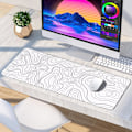 Miniatyrbilde 7 av 7: Musematte Gaming Stor Skrivebordsmatte (31,5 x 11,8 x 0,12 tommer) Vaskbar Stor Musematte, Japansk Musematte med Antiskli Gummibase, Utvidet Mo MousPad Y5 XL