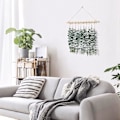 Miniatyrbillede 7 af 7: Kunstig eukalyptus vægdekoration grønt boho chic boligindretning landlig rustikke planter med træpind til soveværelse stue lejlighed