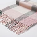 Miniatyrbillede 4 af 5: Mode Vinter Dametørklæder Sjal Oversized Dametartan Ternet Tørklæde Tæppe Gaver til Kvinder Pink Plaid