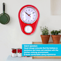 Miniatyrbillede 4 af 8: Væg ur køkken timer, 60 minutters visuel nedtællingstimer, lydløs drift, nem at læse, retro køkken vægur, visuel timer, hjemmekøkken T Red