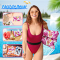 Miniatyrbild 4 av 5: XL Poolmatta, 2-pack Uppblåsbar Poolmatta, 4 i 1 Uppblåsbara Poolflottar för Vuxna & Barn, Poolmatta Vuxna & Barn