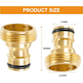 Miniatyrbillede 5 af 6: ces 3/4 tommer Universal Haneforbindelser, Messing Hanekobling, Hane-adapter, Husholdningskobling, til Blander, Rør-adapter 3/4 Inch (4 Pcs)