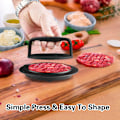 Miniatyrbild 4 av 7: Burgerpress Patty Maker, Rund Non-Stick Fylld Hamburgerpress Tillbehör Krossad Hamburgerpress Patty Burger Kött Korv Nötkött Maker Form Kit