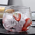 Miniatyrbillede 6 af 8: Godmorgen Kaffe Kops, 350 ml Glas til Te, Morgenmad, Juice Transparent