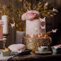 Pikkukuva 3 / 6: 72 kpl perhoskoristeita, 3 kokoa 3 tyyliä, 3D perhosseinäkoriste, perhosjuhlakoristeet, syntymäpäiväkoristeet, perhoset askarteluun 72 Pcs, Pink