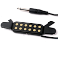 Miniatyrbilde 4 av 8: Gitarpickup 12-hulls lydhullsforsterker med 10ft kabel 1/4 tommers jack for 40 tommers / 41 tommers akustiske klassiske folkegitarer jack