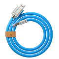 Miniatyrbilde 1 av 5: Hurtigladingkabel Usb Til C-ledning 180 Graders Roterende Rettvinklet Hode For Hurtiglading Av Mobiltelefon 1m Apple Blå