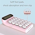Miniatyrbillede 2 af 5: (pink) Mekanisk lommeregner, 10-cifret LCD-skærm til bærbar computer, moderegner til finans- og kontor