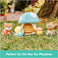 Pikkukuva 2 / 8: Baby Play Soft My Woodland Friends 5-osainen Pehmolelusetti Ratinan, Piipon ja Rypistysleluilla, Aistipeli Vauvoille ja Vastasyntyneille, 7.5u201d Woodland Friends