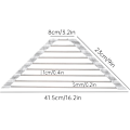 Miniatyrbillede 7 af 8: Aqua Triangle Roll-Up Opvaskestativ til Vaskhjørne - Lille, Sammenklappelig, Rustfrit Stål, Multifunktionel Køkkenafløbsbakke, Grydeunderlag, Rustfri Marble
