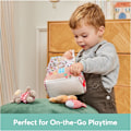 Pikkukuva 4 / 8: Baby Play Soft Collection, Minun Ensimmäinen Piparkakkutalo 5-osainen Leikkiseti Ratinan, Piipon ja Rypistyspehmolelujen kanssa, Aistipeli Vauvoille, 7.5u2 Gingerbread House
