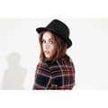 Miniatyrbillede 2 af 2: Beechfield Unisex Fedora Hat Sort Sort S/M Sort Black S/M