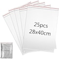 Miniatyrbilde 1 av 7: 28x40cm Klart Plastposer Store Forseglede Poser Oppbevaringsposer Trykkforseglingsplastposer Tykkere og Slitesterke Grip-Seal Poser for Sko, Tepper, Klær