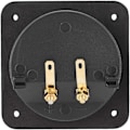 Miniatyrbillede 7 af 7: Queen.Y Højttaler Terminalboks Skal DIY Hjem Bil Stereo 2-Vejs 2 Kobber Binding Post Ledning Kabel Stik Akustiske Komponenter Black+Gold