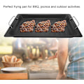 Miniatyrbillede 3 af 4: Grillplade i rustfrit stål af fødevarekvalitet, stegepande med non-stick-belægning, bærbar grillplade
