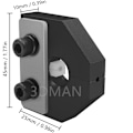 Miniatyrbillede 5 af 5: Filamentsvejsesamler, brudt filamentsamler-sensor til alle slags 1,75 mm filament DIY 3D-printertilbehør (sort) Black