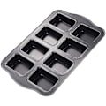 Miniatyrbilde 1 av 5: Mini brødform, 8-hulls non-stick muffinsform, karbonstål brownie bakeware for stekeovn - grå