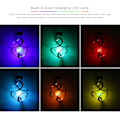 Miniatyrbilde 2 av 5: Chimes Sensor Fargeskiftende Roterende Krystallkule Hage Utendørs Ornamenter Hengende Lampe Vindspinner for Plener Hage Hjem Fest Festival Solcellelys