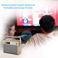 Pikkukuva 7 / 8: 2 kpl Teleskooppiantenni TV FM-radiokaukosäätimen ohjaustankoantenni Vastaanotin 7 osaa M2.6 Silver