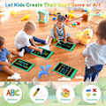 Miniatyrbild 4 av 7: LCD-ritplatta, Doodle Board-leksaker, presenter för 3-8 år gamla flickor pojkar, 10 tum färgglad elektronisk ritplatta för barn, presenter för småbarn Wonderful Green 10 Inch