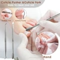 Miniatyrbillede 4 af 4: 23-delt pedikuresæt fodfil sæt rustfrit stål fodpleje værktøjer død hud callus remover ,z