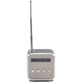 Pikkukuva 6 / 7: Radio, Radio Billig, Td V26, Pieni kannettava radio verkkovirralla ja akulla Mini-kaiutin Musiikkisoitin Kannettava Fm-radio Pc Muoti Tukee Tf-korttia ja U-levyä Black