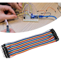 Pikkukuva 3 / 5: 40p värillinen Dupont-johto 2,54 mm:n leipälaudankaapeli, sovitussarja, uros-naaras-liitäntäkaapeli tietokoneen elektroniikkaan, 10 kappaleen sarja