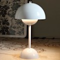 Miniatyrbillede 1 af 6: Moderne Blomsterpot Trådløs Bordlampe, Trådløs Mid Century Lampe, Sød Batteri Svampe Bordlampe, Lille Lampe til Natbord, Dæmpbar Touch Soveværelse La White