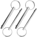 Miniatyrbild 1 av 5: Snabbkopplingsstift, Bimini-toppar för båttillbehör (4 st, silver)