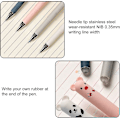 Miniatyrbillede 2 af 4: Sletbar gelpen, 12 stk. gelpenne sort sletbar kuglepen 0,35 mm Pig Panda sletbar gelpen