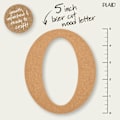 Miniatyrbild 2 av 7: Obehandlad bokstav i trä, 5\" träyta perfekt för DIY-konst- och hantverksprojekt, 63568, 5 tum O 5 inch