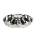Miniatyrbillede 4 af 5: 2 rustfrie stålskåle til langsom fodring af hunde, hvalpefravænningssål kan bruges til flere hvalpe til at spise vand og hvalpeskåle (30*3,2cm)
