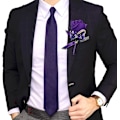 Miniatyrbilde 4 av 7: Lilla bryllupsrose knapphullsblomst med nåler for menn, bryllupsgjester, forlover, brudgom knapphullsblomster for bryllupsfest, ball, jubileum (Boutonniere-Pur Boutonnierepurple 6Packs