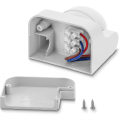 Miniatyrbild 2 av 5: 1x Infraröd rörelsesensor Ytmontering Inomhus Utomhus Stänksäker Lutbar 180 Arbetsområde 12m Räckvidd Vit