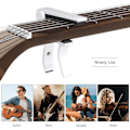 Miniatyrbilde 2 av 7: Gitar Capo Hurtigbytte Capo for 6-strengs Akustisk Gitar Elektrisk Gitar Klassisk Gitar Ukulele Capotastos Capo (Hvit) White