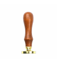 Miniatyrbilde 3 av 4: Forsegling av treskaftmerkehåndtak for stempel (2 stk, brun)