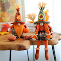Miniatyrbild 2 av 5: 2-pack höstdekorationer för hemmet, Thanksgiving-tomtar, dekorationer, skandinavisk älvdekor