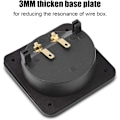 Miniatyrbillede 5 af 7: Queen.Y Højttaler Terminalboks Skal DIY Hjem Bil Stereo 2-Vejs 2 Kobber Binding Post Ledning Kabel Stik Akustiske Komponenter Black+Gold