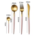 Miniatyrbilde 2 av 5: Matte bestikksett 305 rustfritt stål for hjemmerestaurant