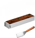 Kakeboks - 1 rektangulær bakeform, justerbar moussekakeform med avtakbare sidepaneler for tilberedning av kake, brød, tiramisu (30 cm)