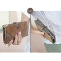 Miniatyrbillede 5 af 5: Dame Clutch, 3d Flannel Bryllup En Skulder Crossbody Middagstaske Clutch (1 Stykke - Blå)