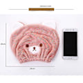 Miniatyrbild 4 av 5: 3 stycken mikrofiber H-mössor, torr turban H-handduk för barn (, , )
