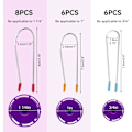 Miniatyrbillede 2 af 7: Varme krølleclips udskiftning varme rulle clips assorteret varme rulle sikringsstifter passer til ¾'', 1”,1¼ tommer ruller og krøller(20stk)