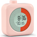 Miniatyrbillede 1 af 6: Visuel timer digital, 60-minutters 3-i-1 nedtællingsrotationstimer til børn og voksne, LCD-skærm Pomodoro tidsstyringsuddannelsesværktøj til køkken,