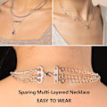Miniatyrbillede 2 af 8: Halskæde Lagdeling Spænder, 2stk Multi Strands Rør Lås Halskæder Separator Spænder, Halskæder Lagdelt Spænder Armbånd Forbindelse 2 3 Strands Sterling SilverB