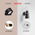 Miniatyrbillede 4 af 8: Væglampe LED Væglampe Genopladelig Batteri Væglampe med 3 Farvetilstande 3 Lysstyrkeniveauer, 360° Drejelig Magnetisk Kugle Berøringsstyring, Indendørs
