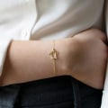 Miniatyrbilde 3 av 7: Armbånd for kvinner 14K gullbelagt delikat kjede enkelt smykke søtt for jenter Turtle 2 Layer Satellite Chain
