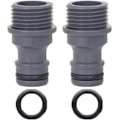 Pikkukuva 1 / 6: 1/2\" Urosliitin, 2 kpl Puutarhaletkun Hana Liitin, ABS 1/2\" BSP Letkuliitin, Kierteitetty Hana-Adapteri Pikaliitin Puutarhaletkulle ja Ga Abs 1/2 Inch Male Thread